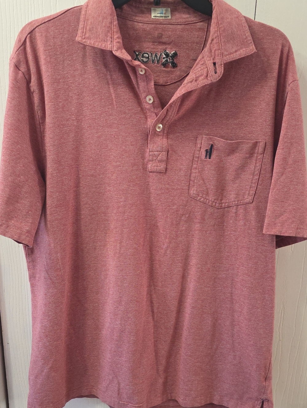 johnnie-O Hangin' Out Men's Large Heathered Polo Shirt